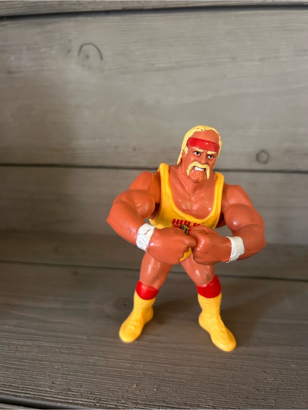 Hulk Hogan Classic Yellow Wrestling Action Figure - Kids Toys